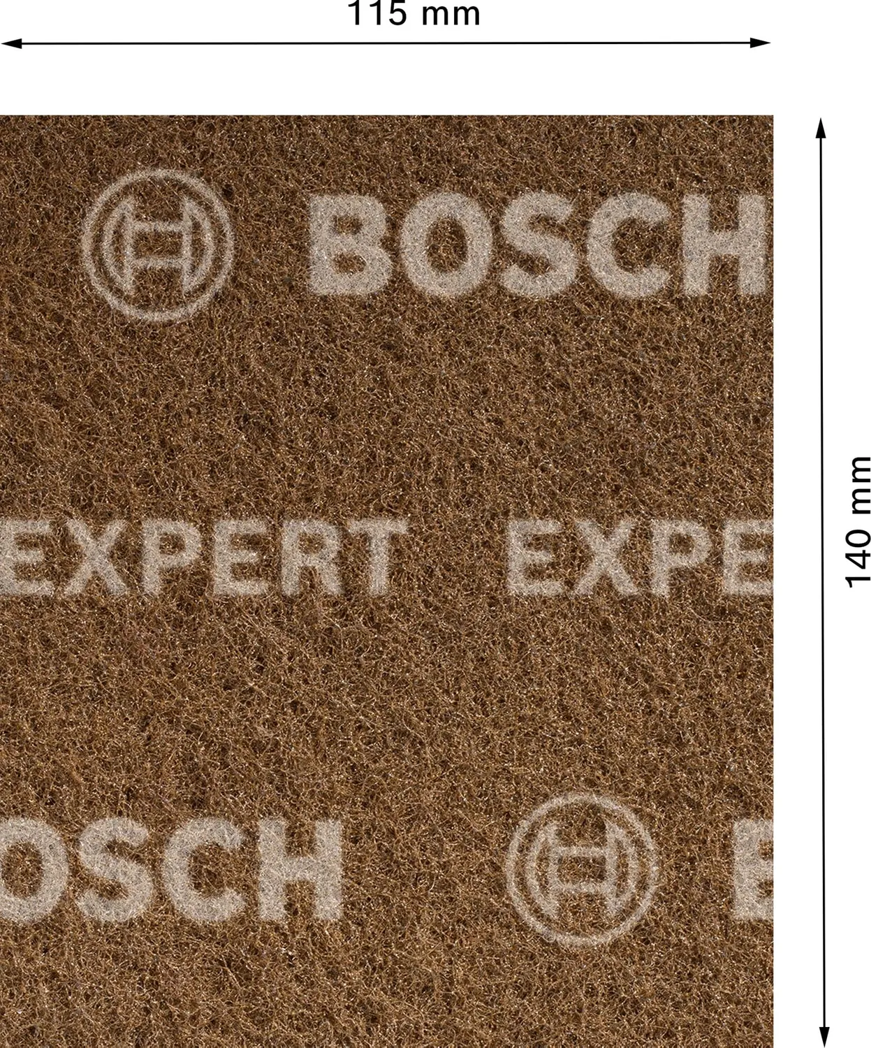 Bosch Expert N880 Foglio Abrasivo Tessuto 115x140 Grezza A 2pz