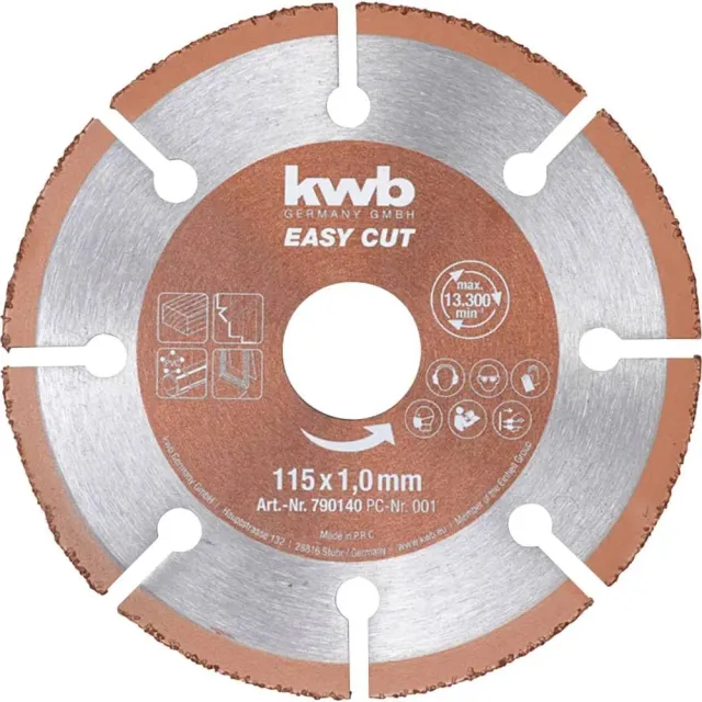 KWB 790140 Easy-Cut disco taglio 115 mm universale