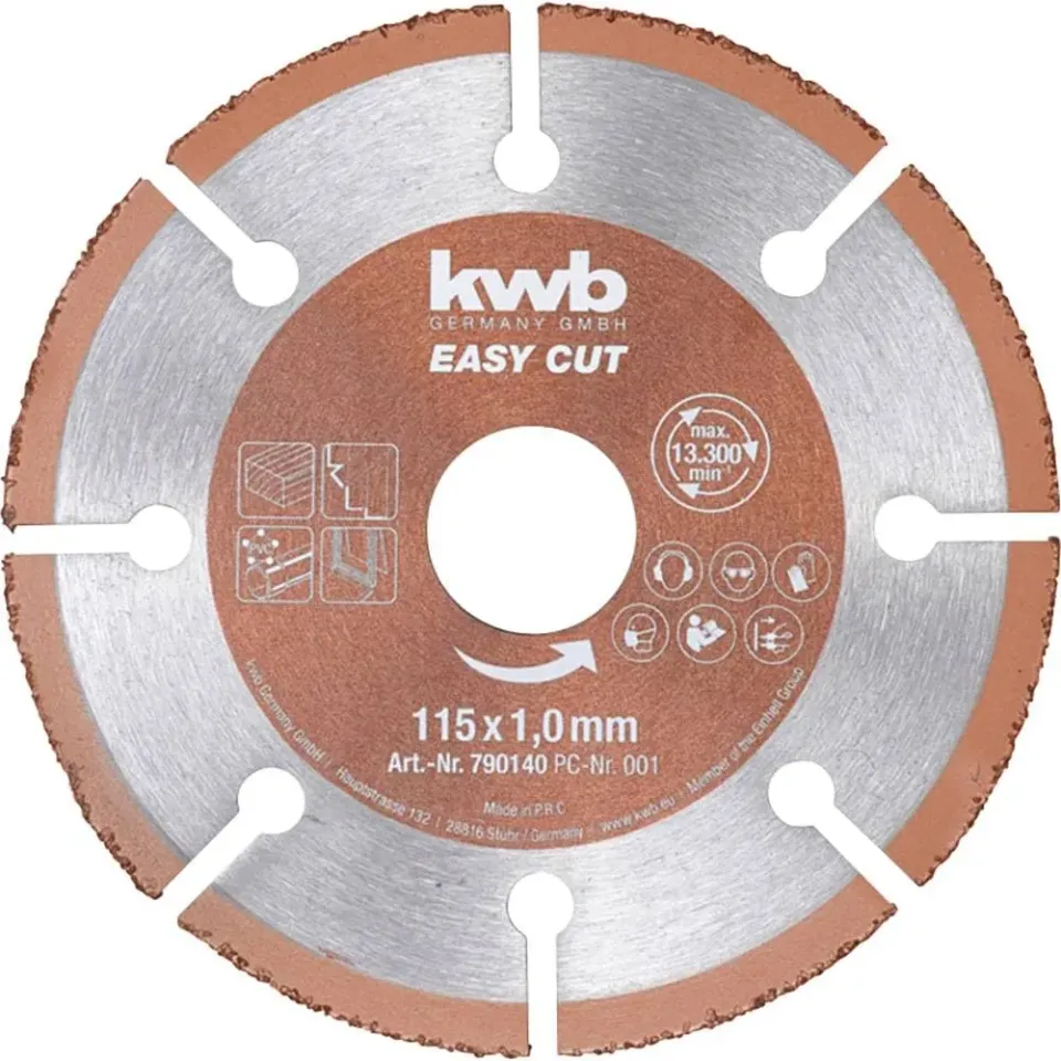 KWB 790140 Easy-Cut disco taglio 115 mm universale