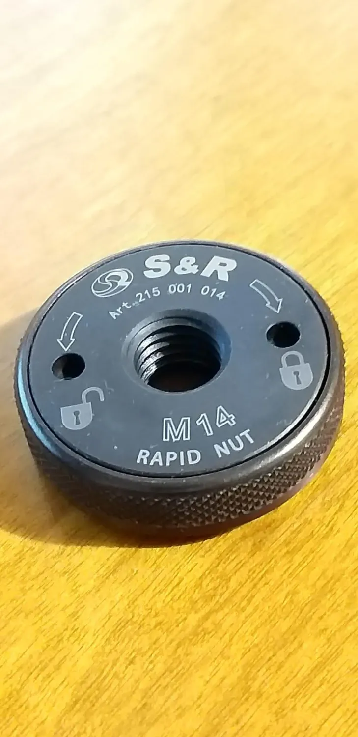 S&R dado flangia serraggio rapido M14 smerigliatrice 46 mm