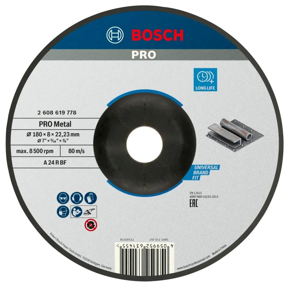 Bosch Expert Mola da Sbavo Metallo 180x8x22,23mm 1pz
