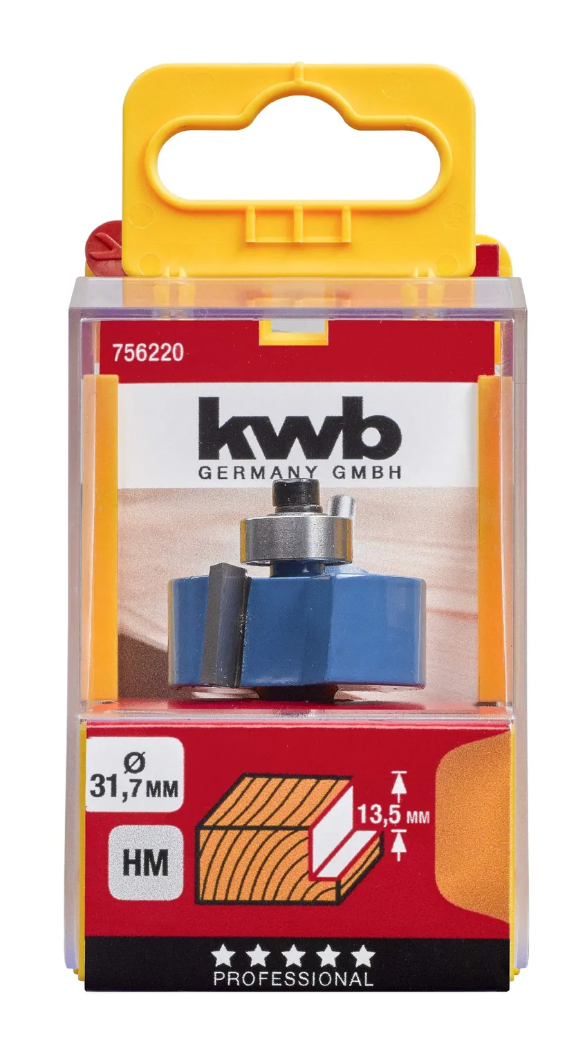 KWB 7562-20 Fresa HM legno 31,7 mm gambo 8 mm