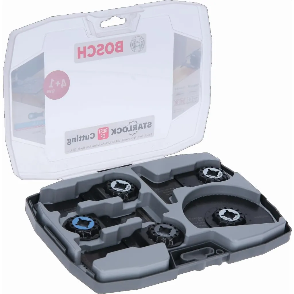 Bosch Expert set Starlock 4 pezzi multifunzione legno muro