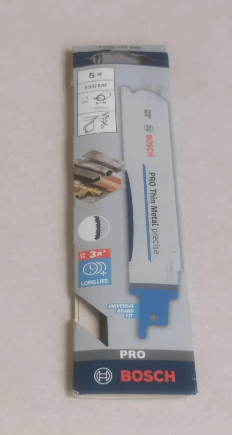 Bosch Expert PRO Thin Metal S937EAF lama sciabola 150 mm 5 pezzi