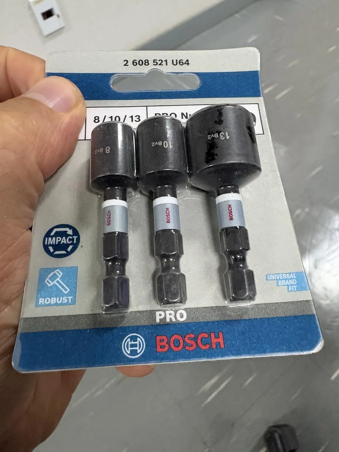 Bosch Expert PRO Impact bussola 8-10-13 mm 3 pezzi