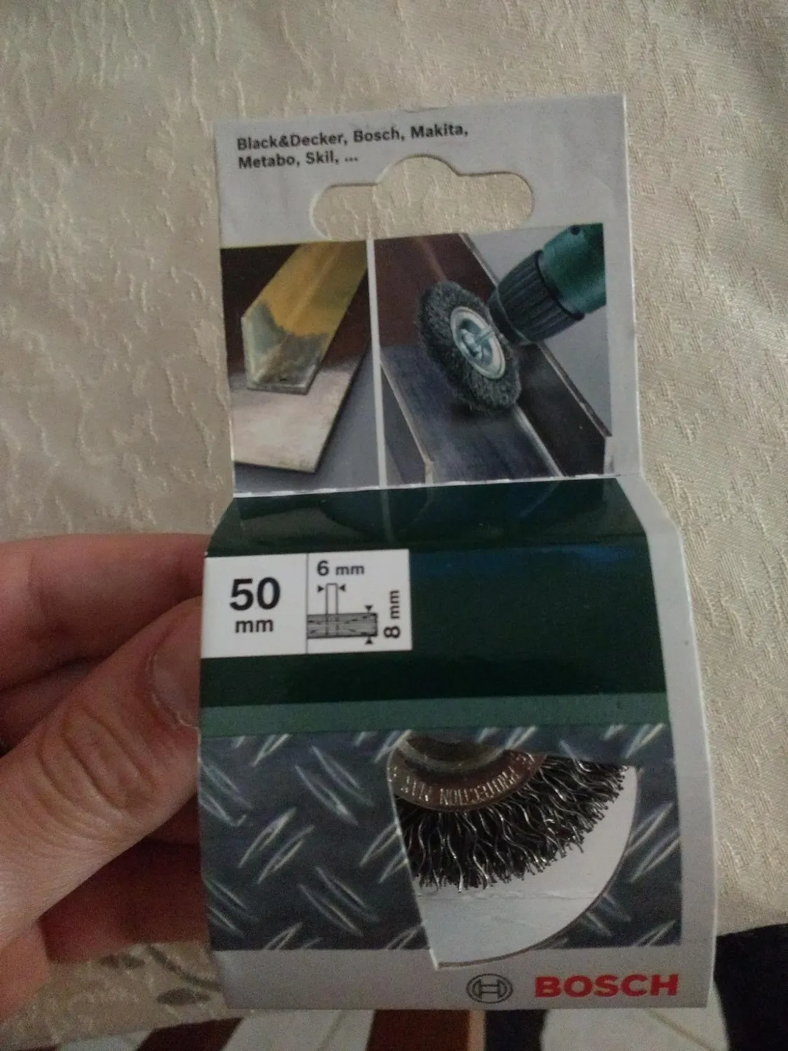 Bosch Expert spazzola a disco 50 mm filo ondulato trapano