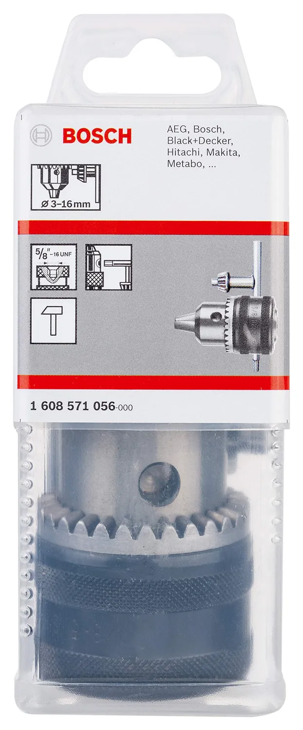 Bosch Expert mandrino con chiave 3-16 mm per trapani