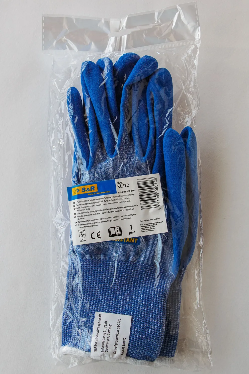 S&R guanti antitaglio taglia 9 tungsteno e nitrile 1 paio
