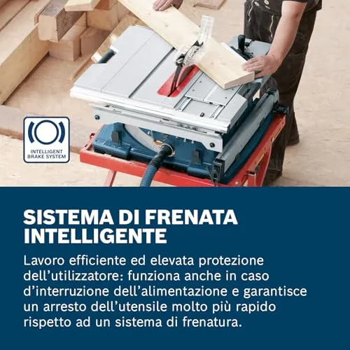 Bosch GTS 10 XC Sega da Banco 254 mm 2100W Legno