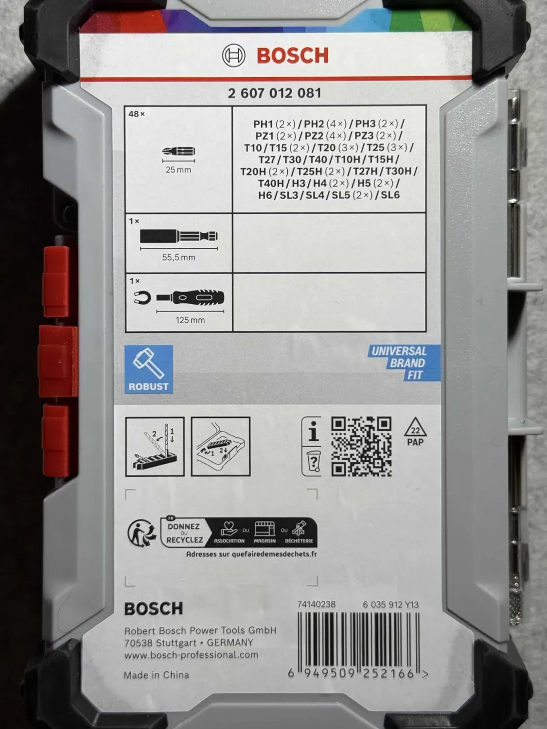 Bosch Expert Extra Hard set bit 50pz display
