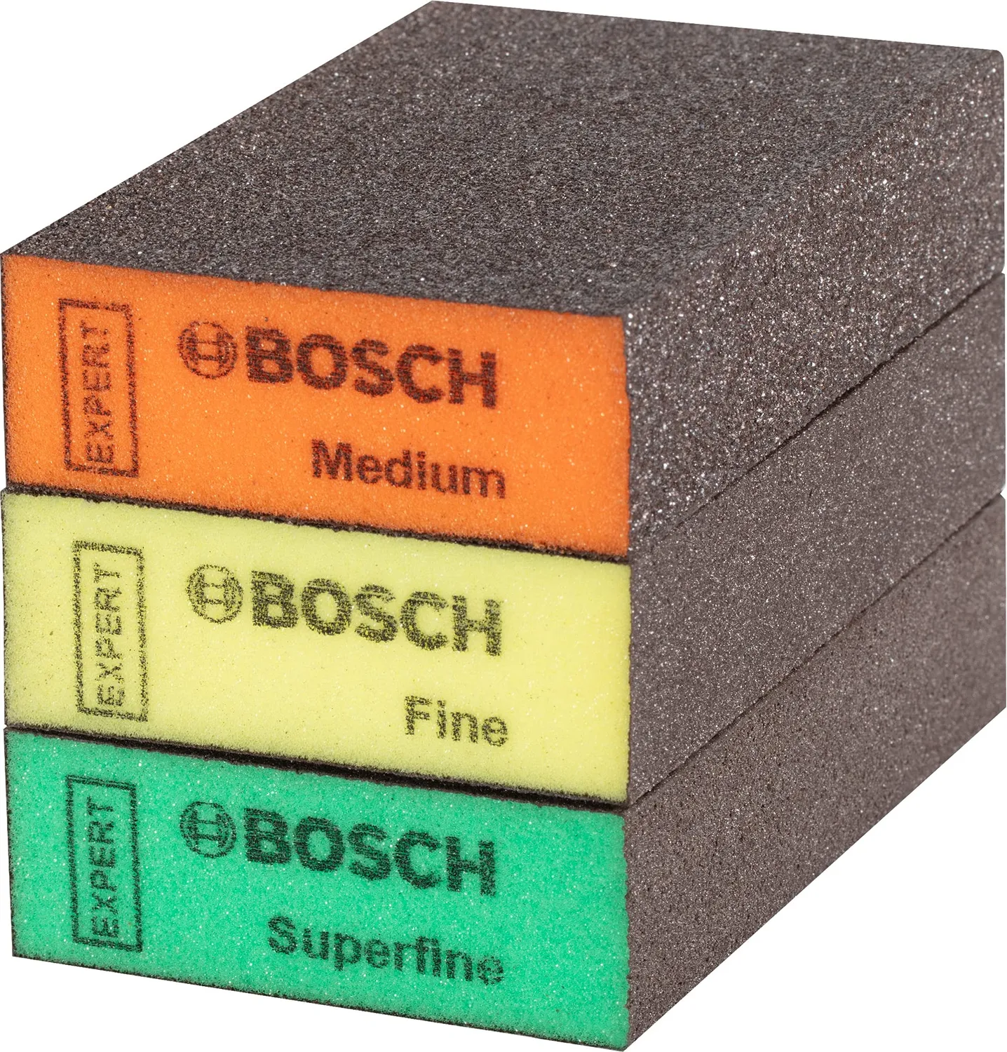 Bosch Expert S470 Combi spugne abrasive 3 pezzi grana assortita