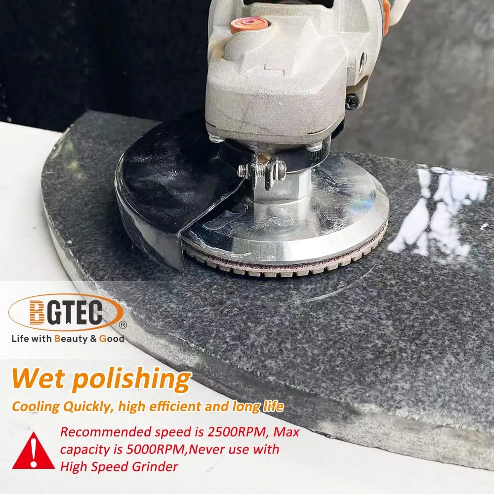 BGTEC MAB dischi diamantati lucidatura 100 mm 8 pezzi umido