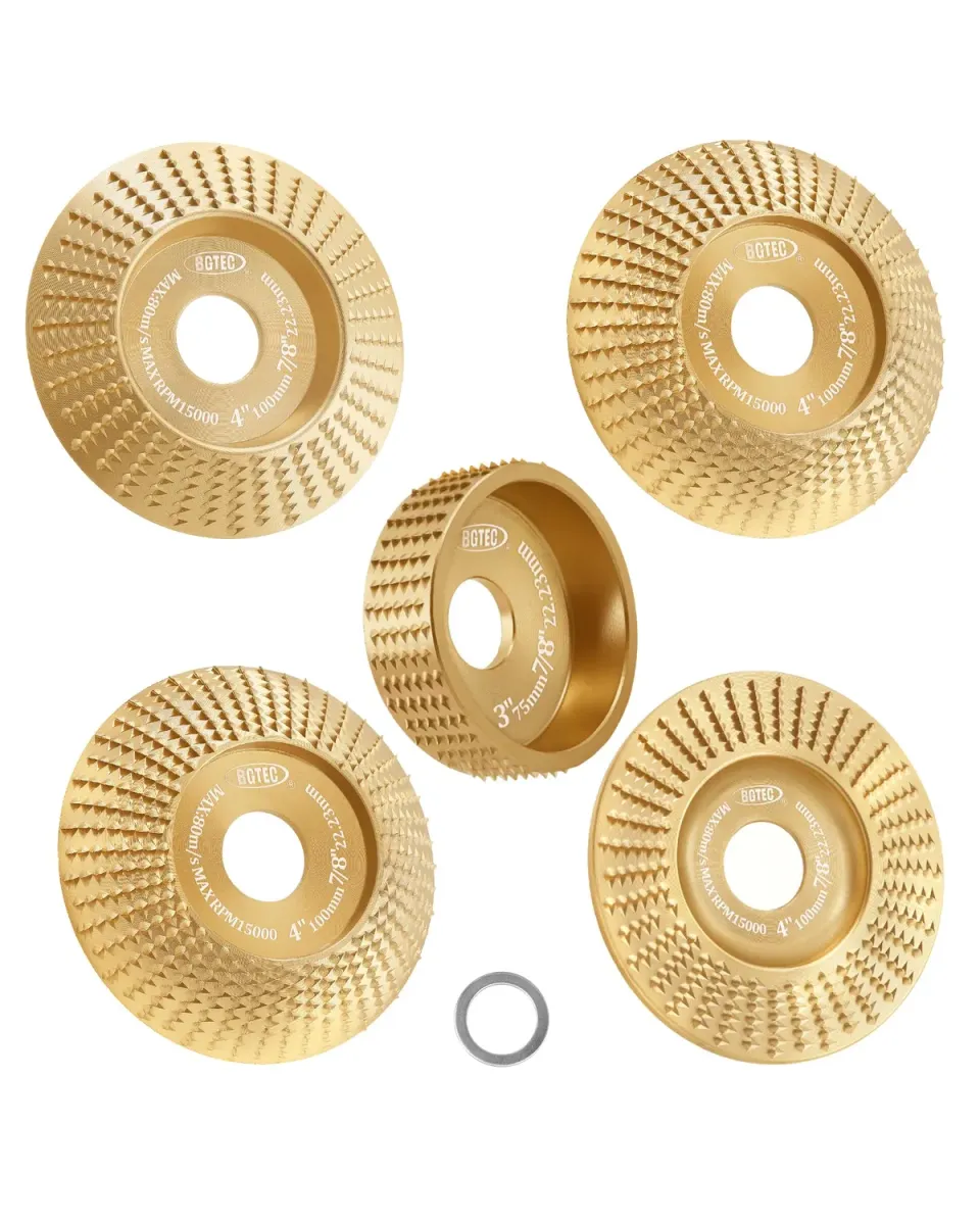 BGTEC dischi raspa legno 100+75 mm 5 pezzi