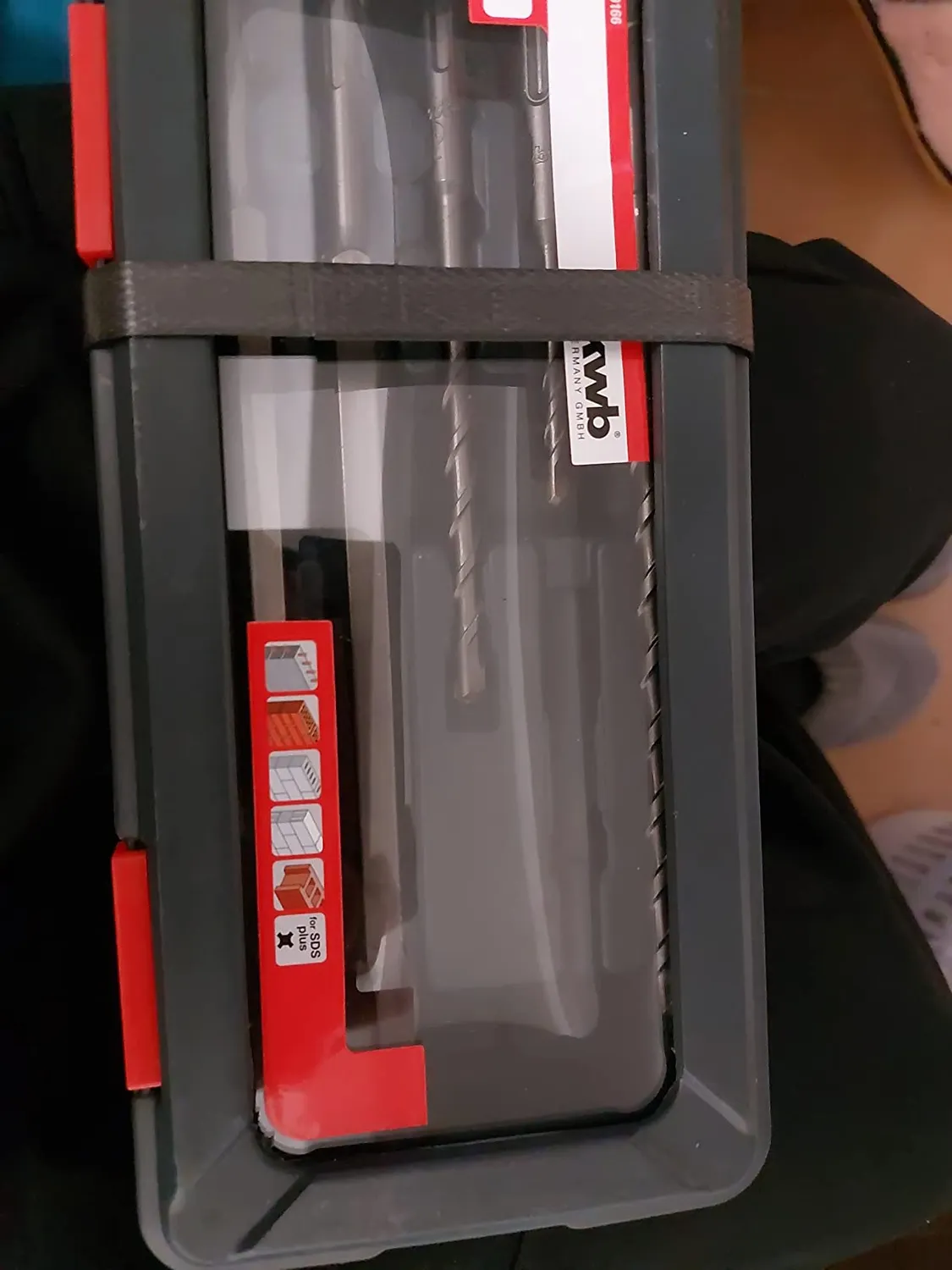 KWB PowerBox 109166 set punte SDS Plus 6 pezzi per calcestruzzo