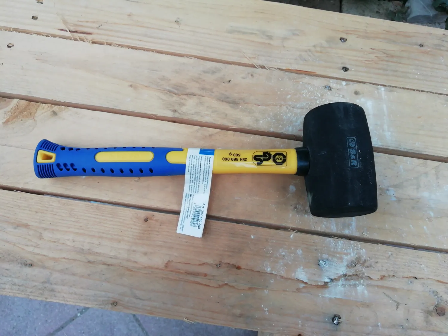 S&R Martello Gomma Nera 680 g 65 mm Piastrelle
