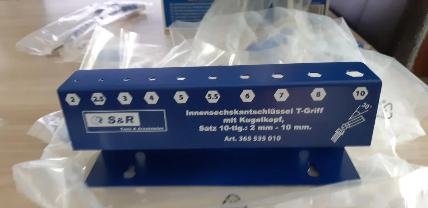S&R Set 10 Chiavi Brugola a T 2-10 mm Acciaio S2