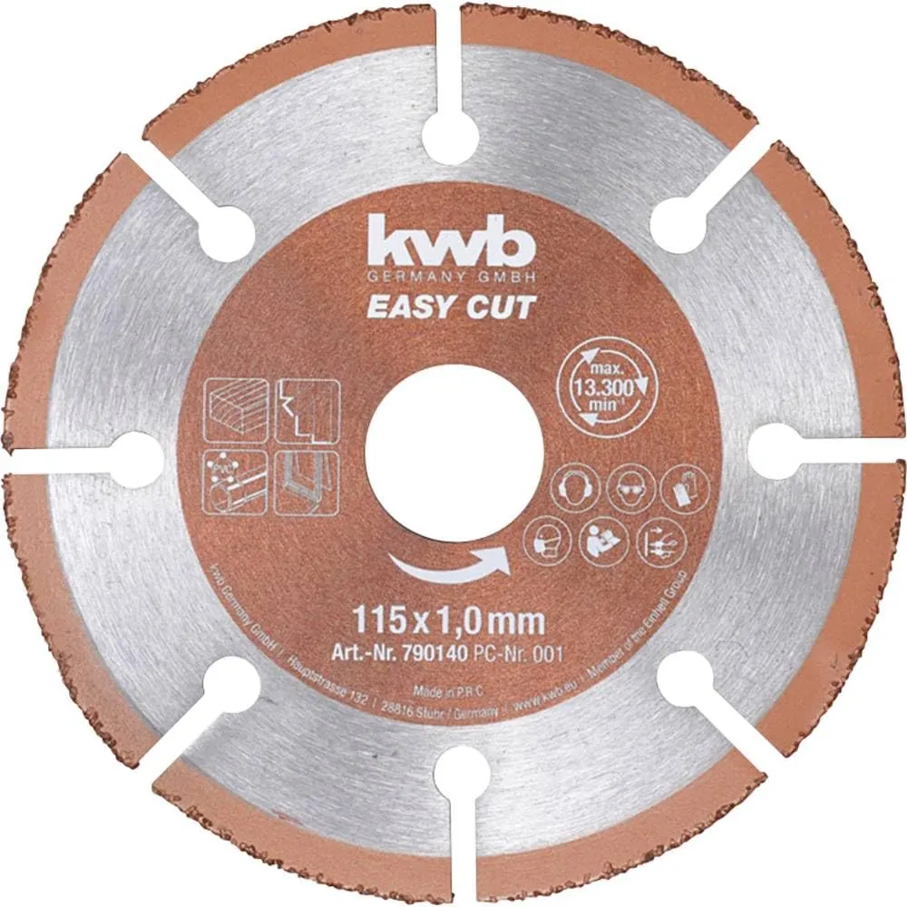 KWB 790140 Easy-Cut disco taglio 115 mm universale