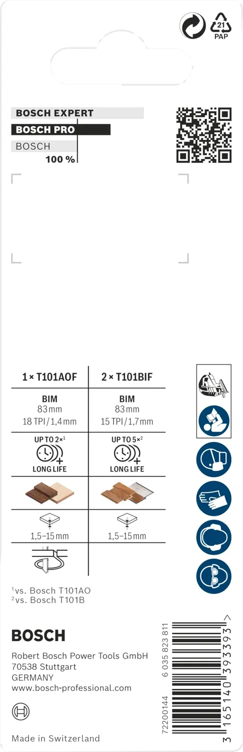 Bosch PRO Laminate lame seghetto 3 pezzi