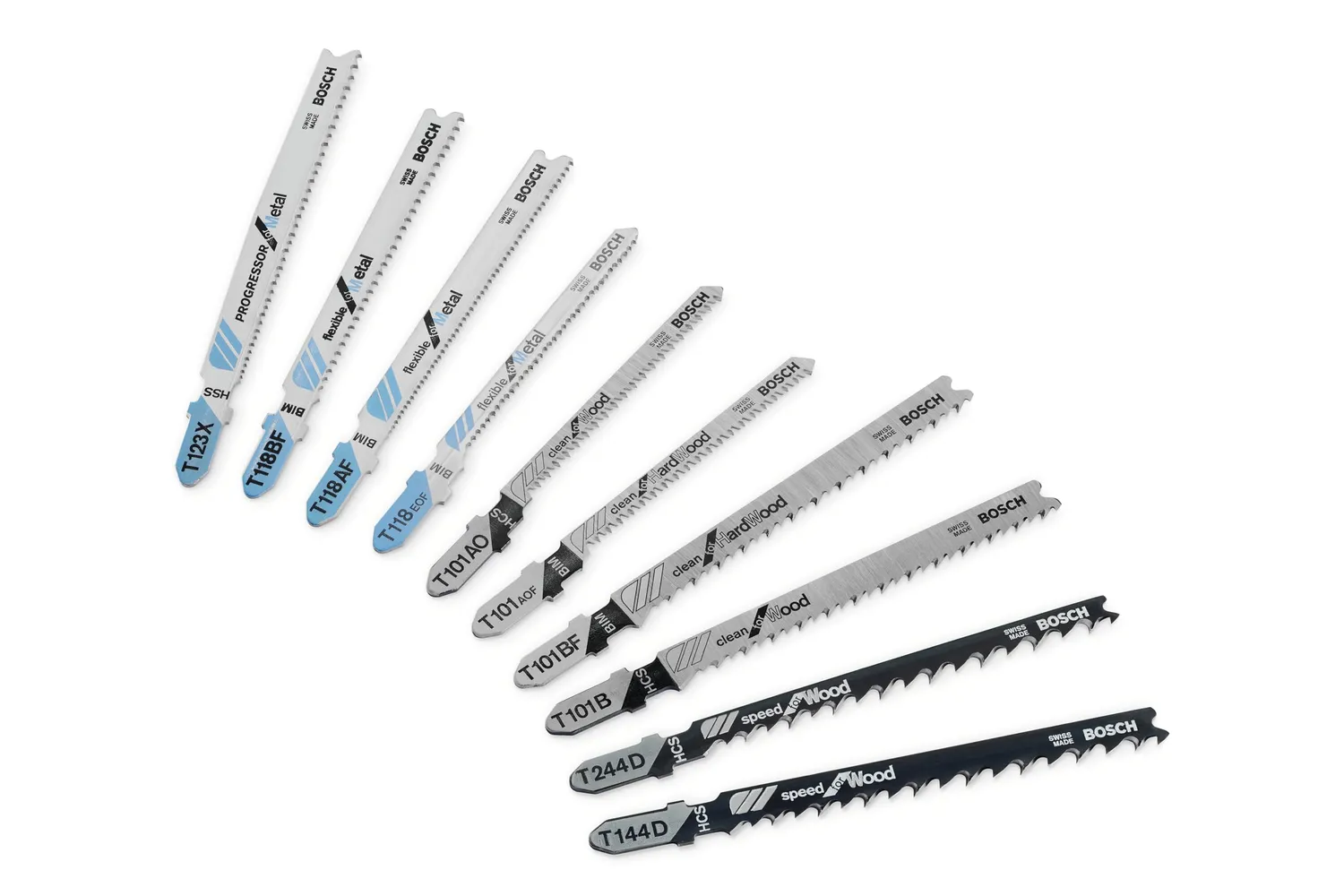 Bosch set lame seghetto alternativo per metallo