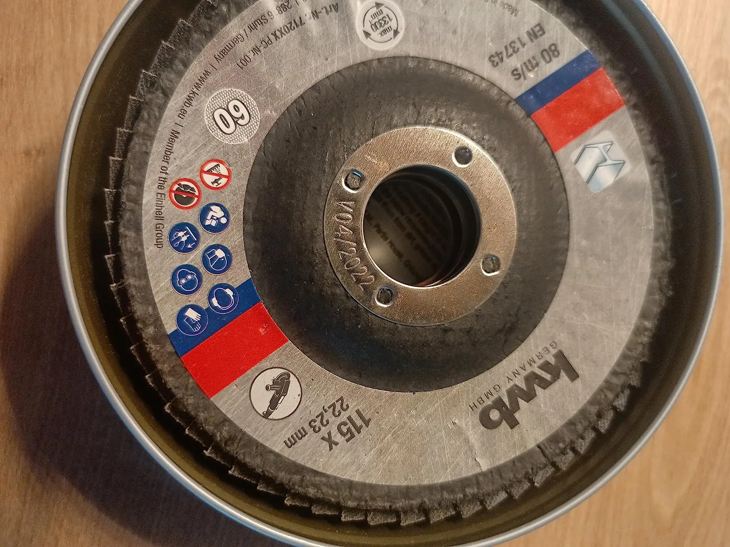 KWB 712061 dischi lamellari 115 mm 3 pezzi K40-K80