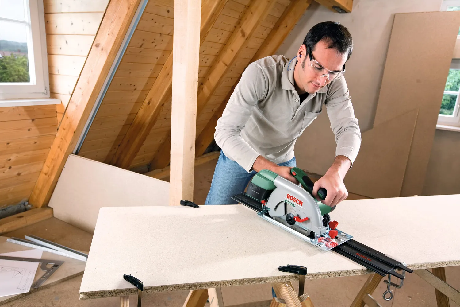 Bosch Binario Guida Plastica 2x350 mm con morsetti