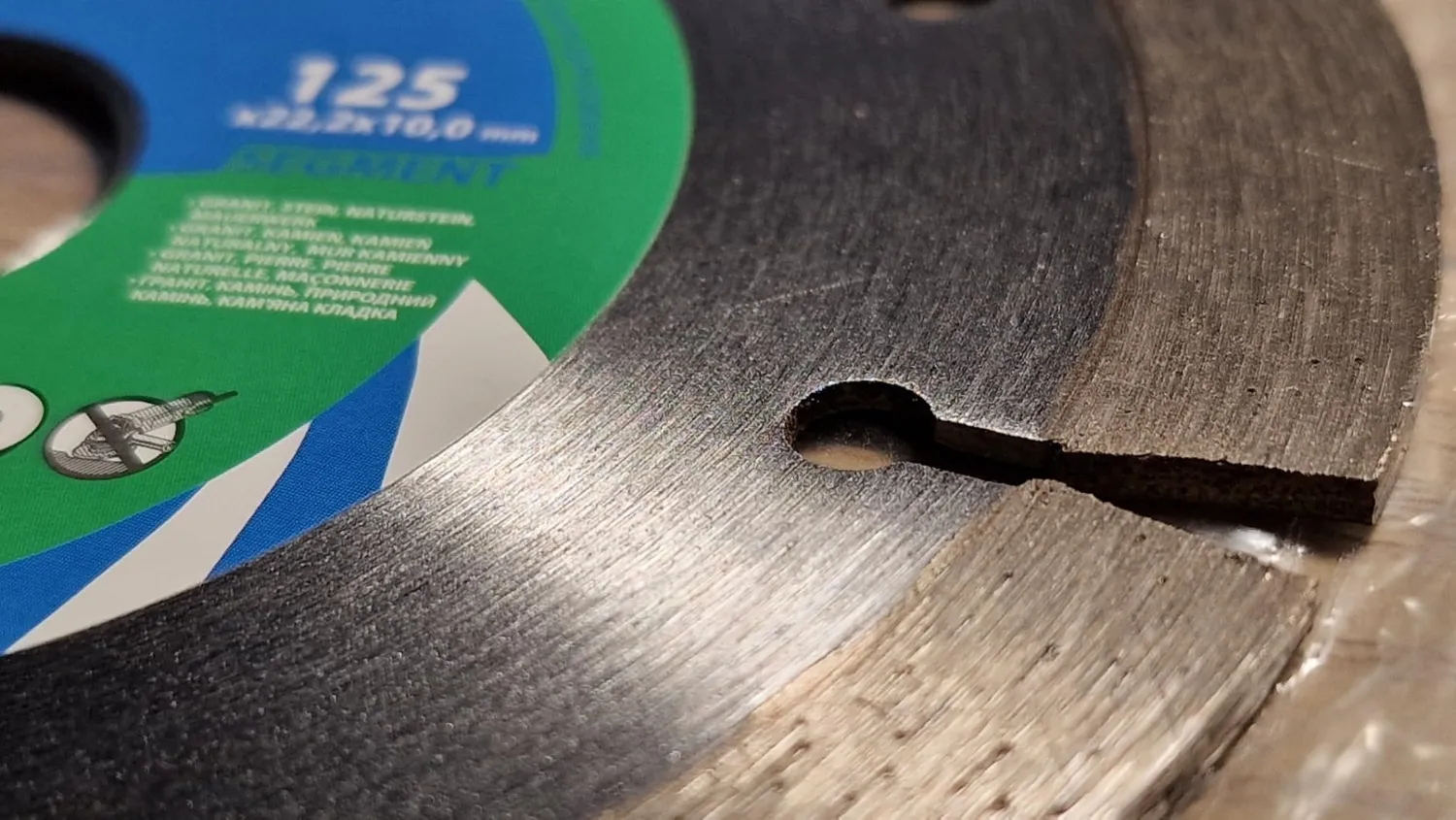 S&R disco diamantato 125 mm segmentato per cemento pietra