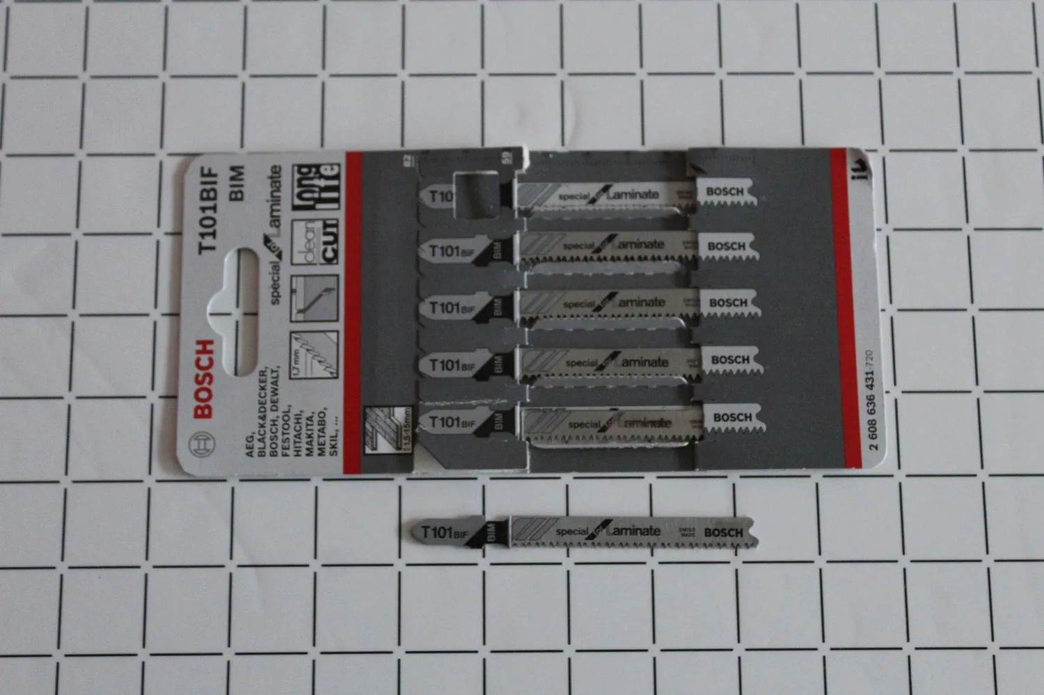 Bosch Expert PRO Laminate Clean T101BIF lame seghetto 5 pz