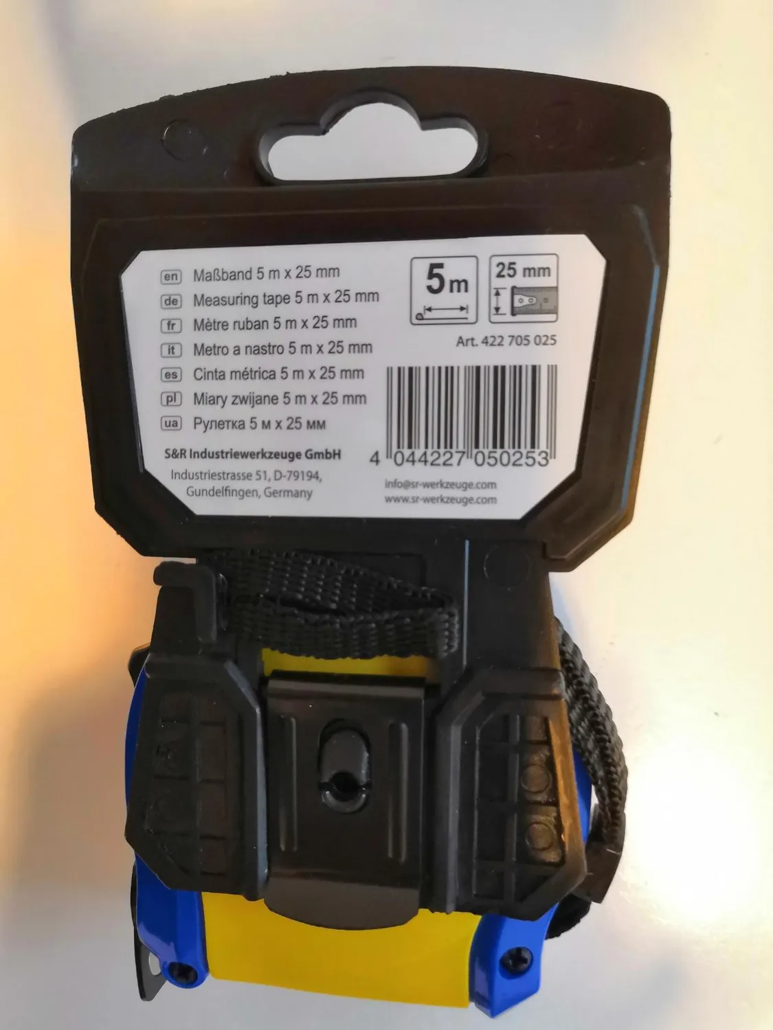 S&R metro a nastro 5 m magnetico mm/pollici autobloccante