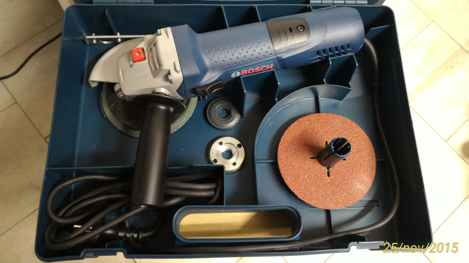 Bosch 2605438404 valigetta GWS 115-125 mm in plastica