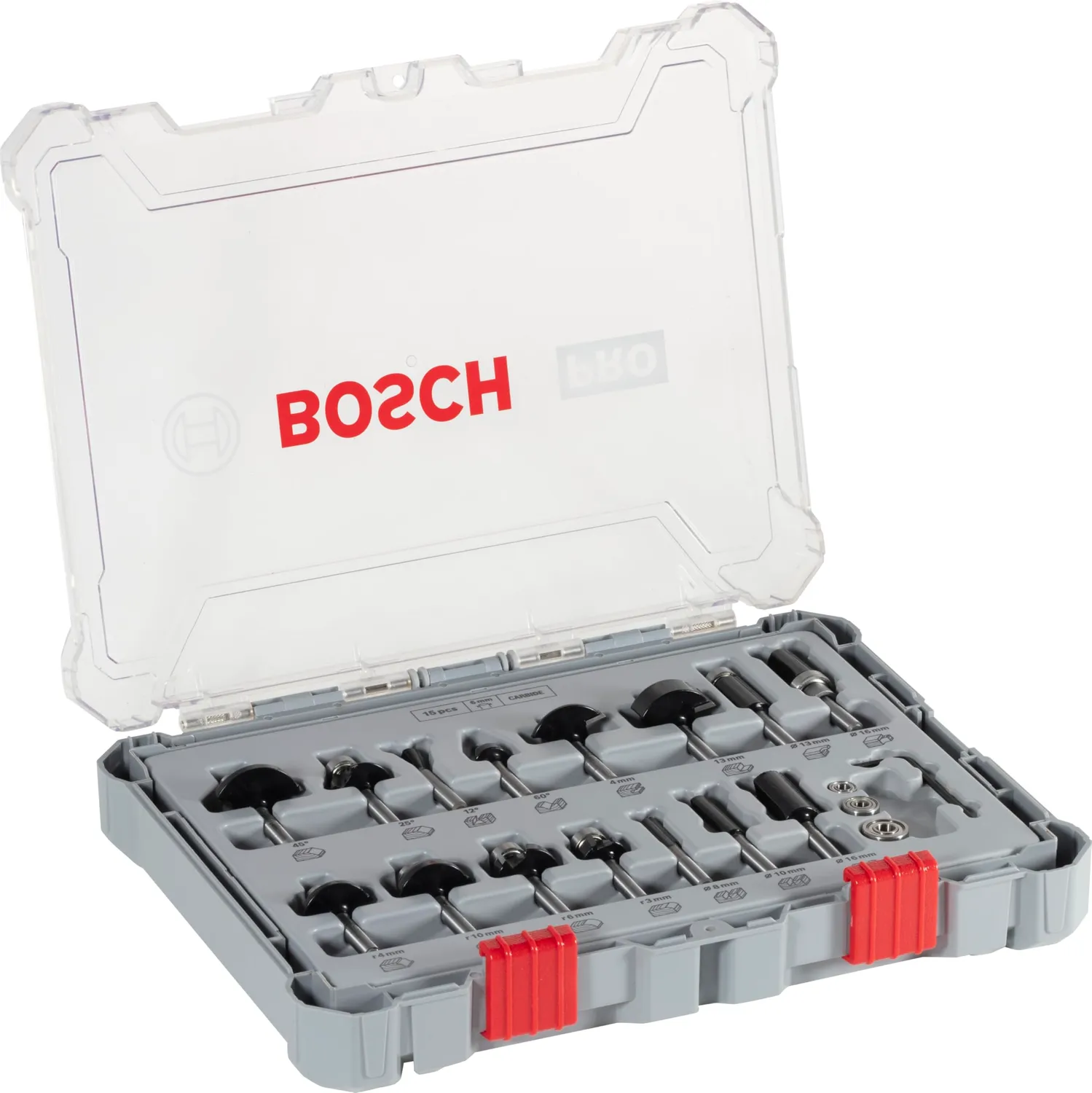 Bosch Expert Set Frese Legno 30 Pz Gambo 8 mm