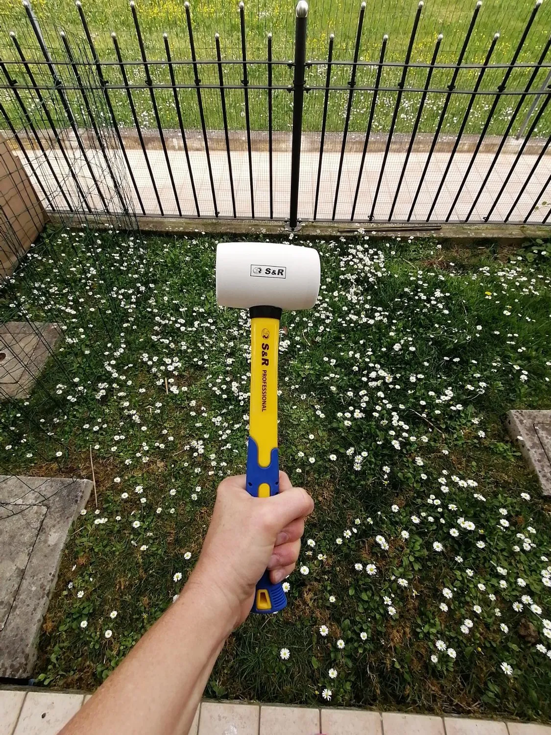 S&R martello gomma bianco 230 g 45 mm antitraccia