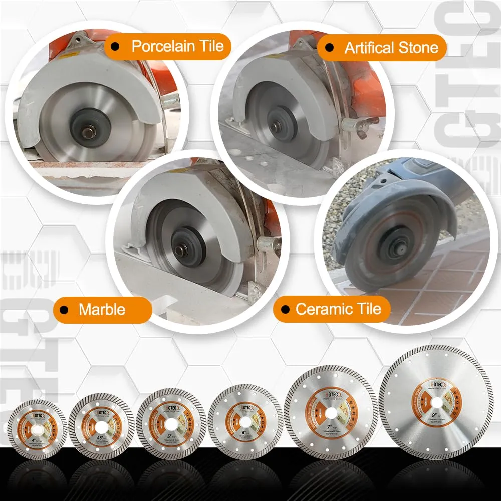 BGTEC disco diamantato turbo 125 mm ceramica granito 1 pezzo