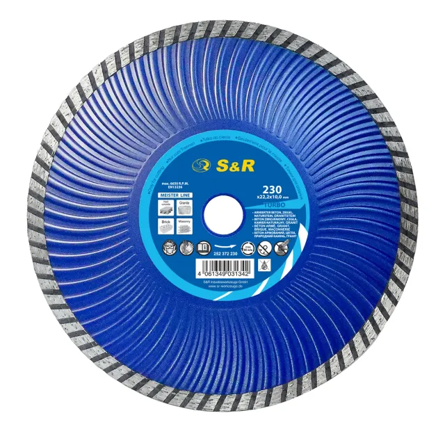 S&R Disco Diamantato Turbo 230x22,2 mm Cemento
