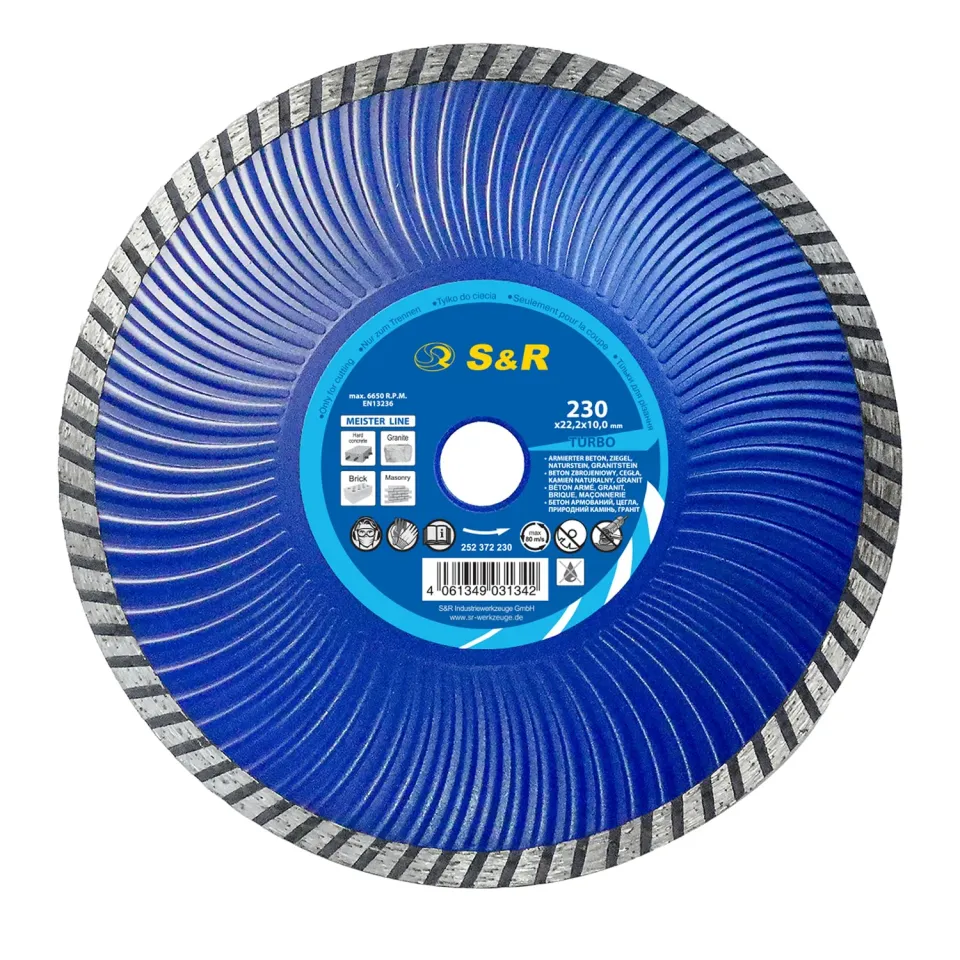 S&R Disco Diamantato Turbo 230x22,2 mm Cemento