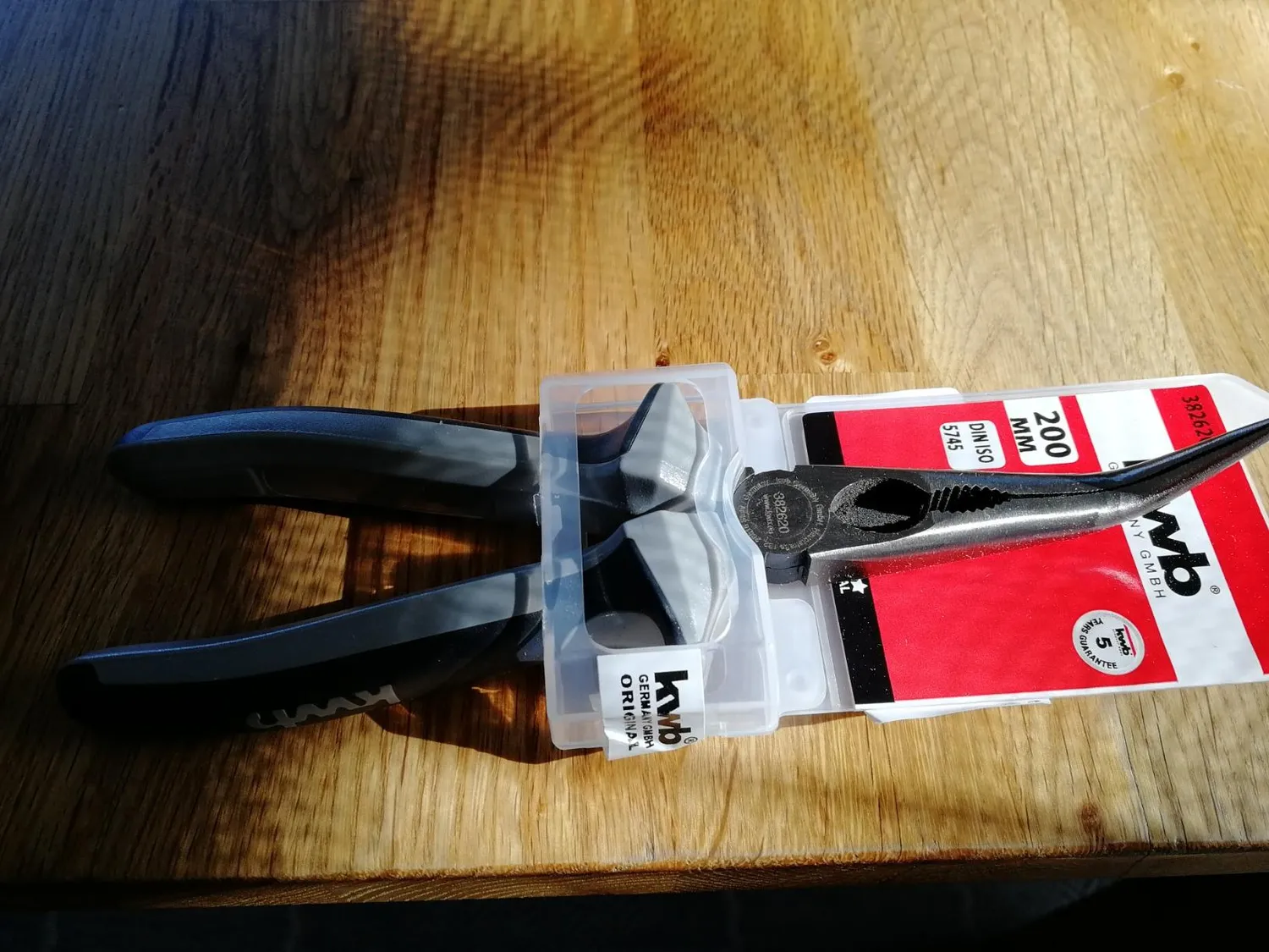 KWB Profi 382620 pinza becchi piatti 200 mm 45°