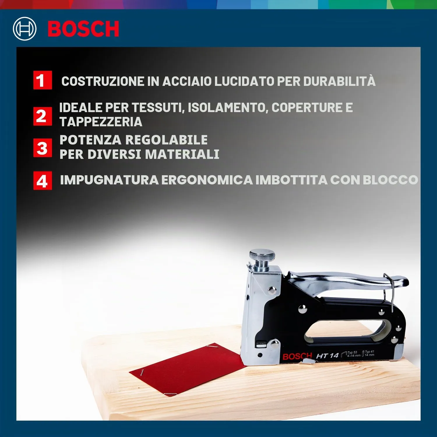 Bosch Expert HT 14 graffatrice manuale punti tipo 53