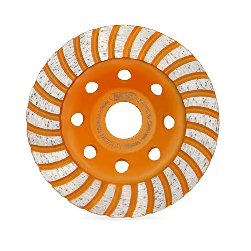 BGTEC Turbo mola a tazza diamantata 115 mm per calcestruzzo