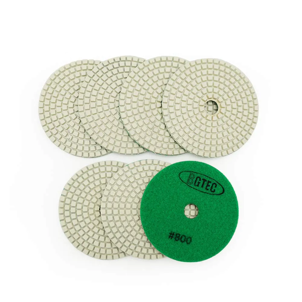 BGTEC MAB dischi diamantati lucidatura 100 mm 8 pezzi umido