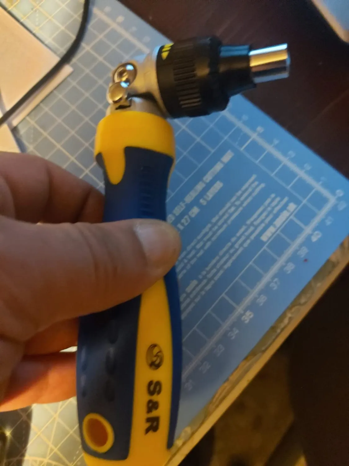 S&R Giravite cacciavite porta inserti 1/4" angolabile a cricchetto