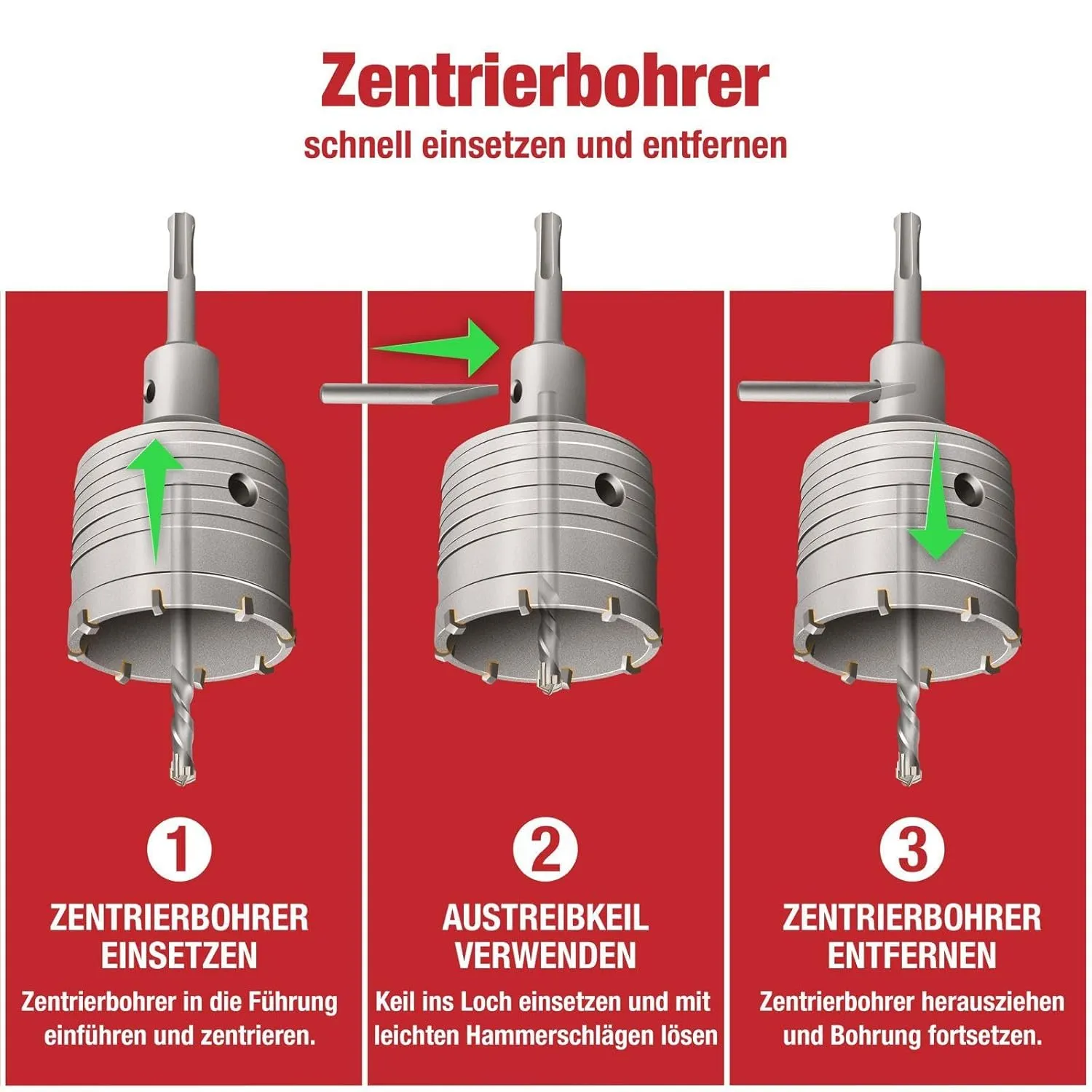 Schwabenbach SDS-Plus Corona 68mm per Scatole Muro
