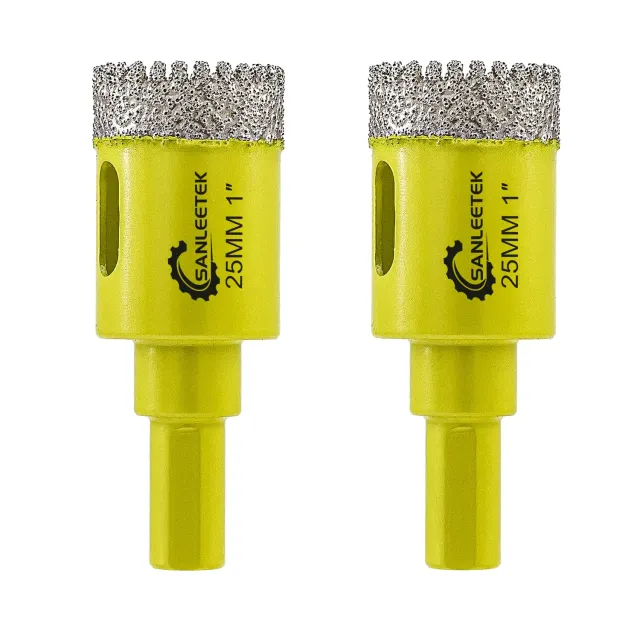SANLEETEK fresa diamantata 25 mm 2 pezzi per granito