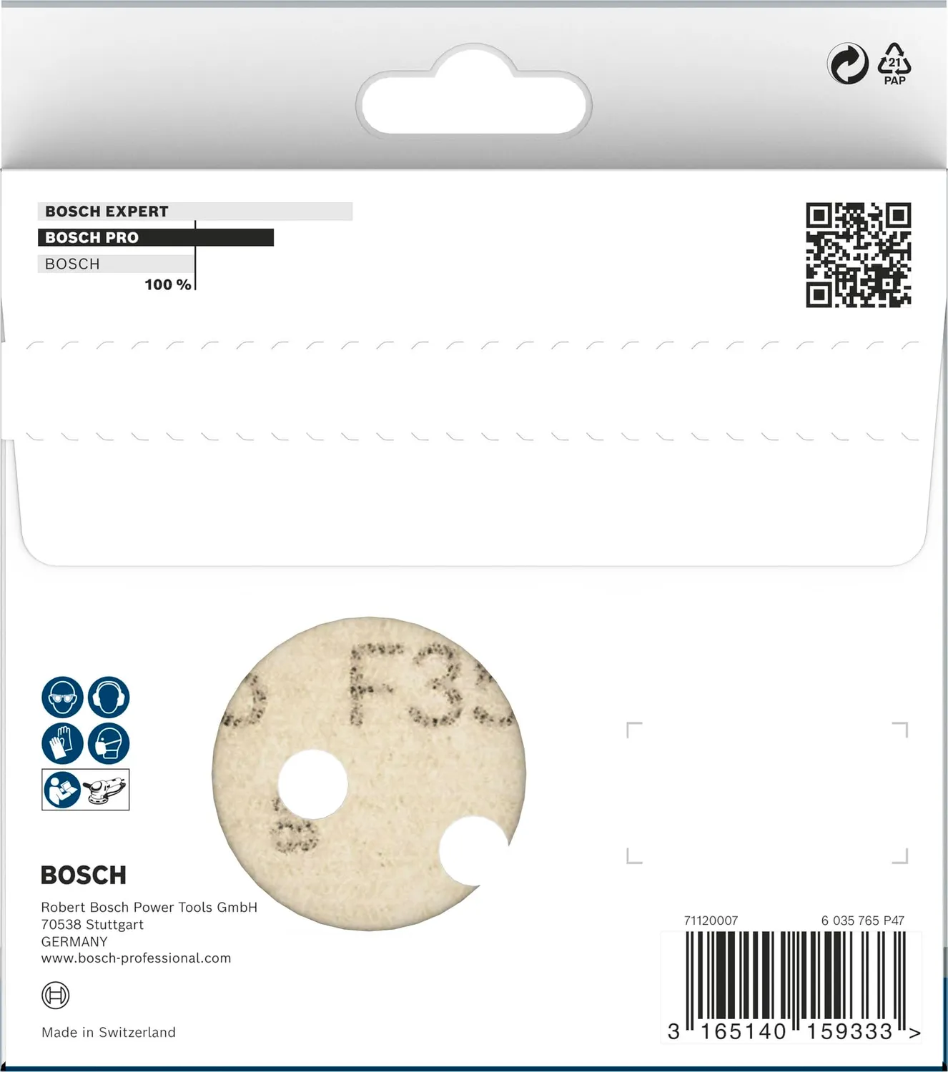 Bosch Expert PRO F355 disco levigatura grana 80 metallo 5pz