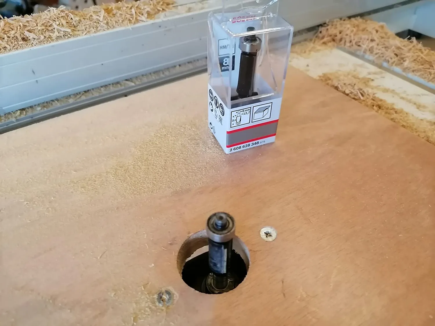 Bosch 2608628348 fresa per rifilare legno metallo duro