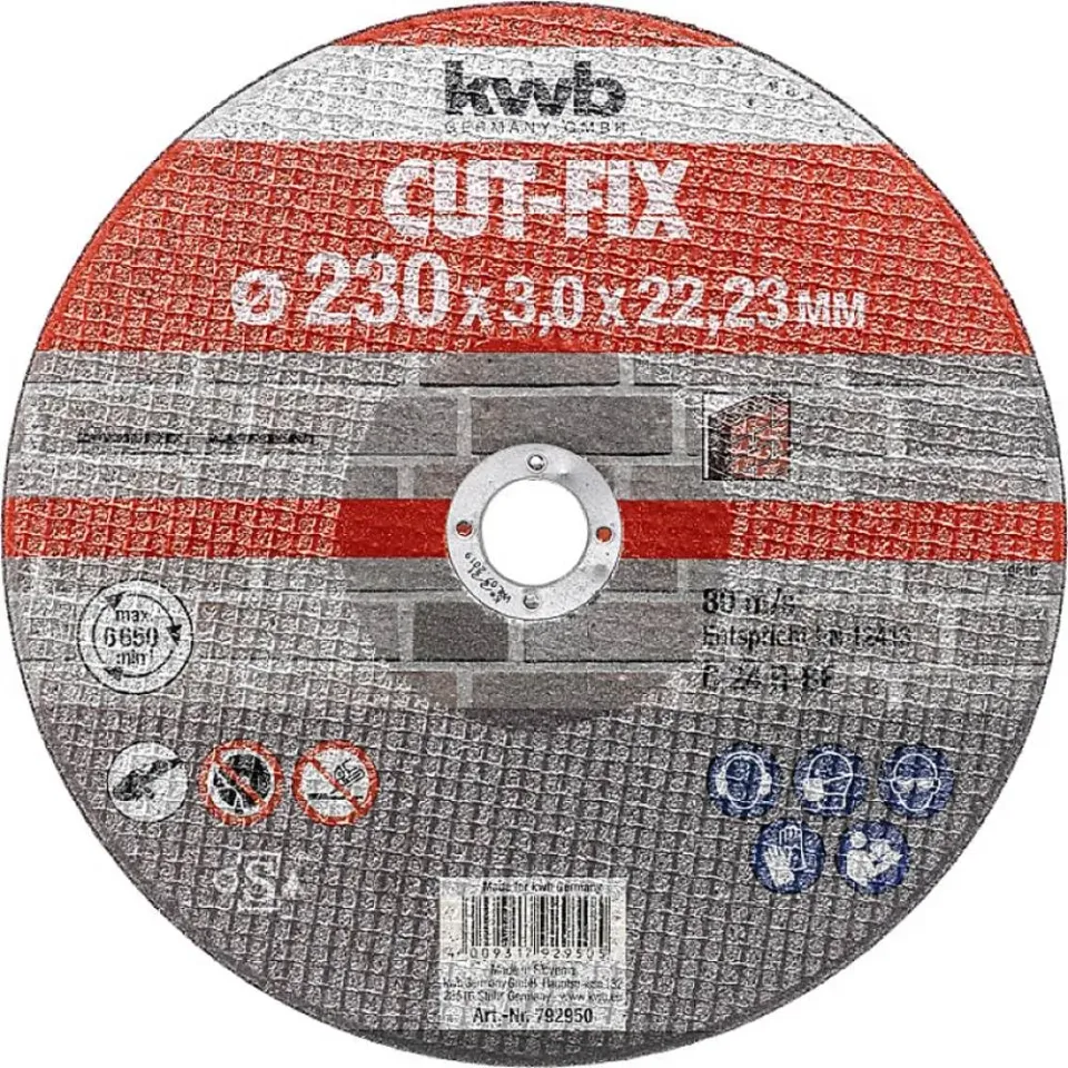 KWB Cut-Fix 792950 disco taglio pietra 230 mm