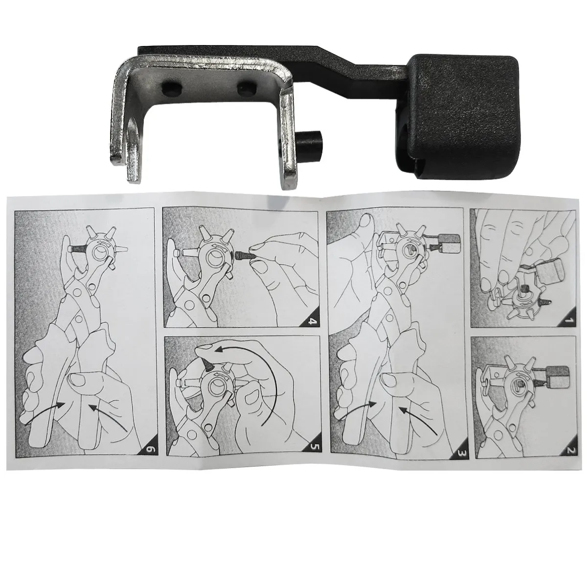S&R cambia fustelle pinza perforatrice Precision Profi acciaio