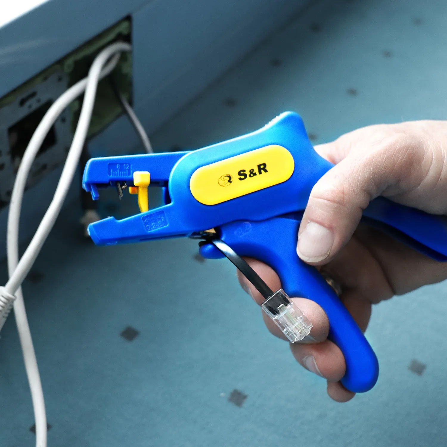 S&R pinza spelafili automatica 0,2-6 mm² per cavi elettrici