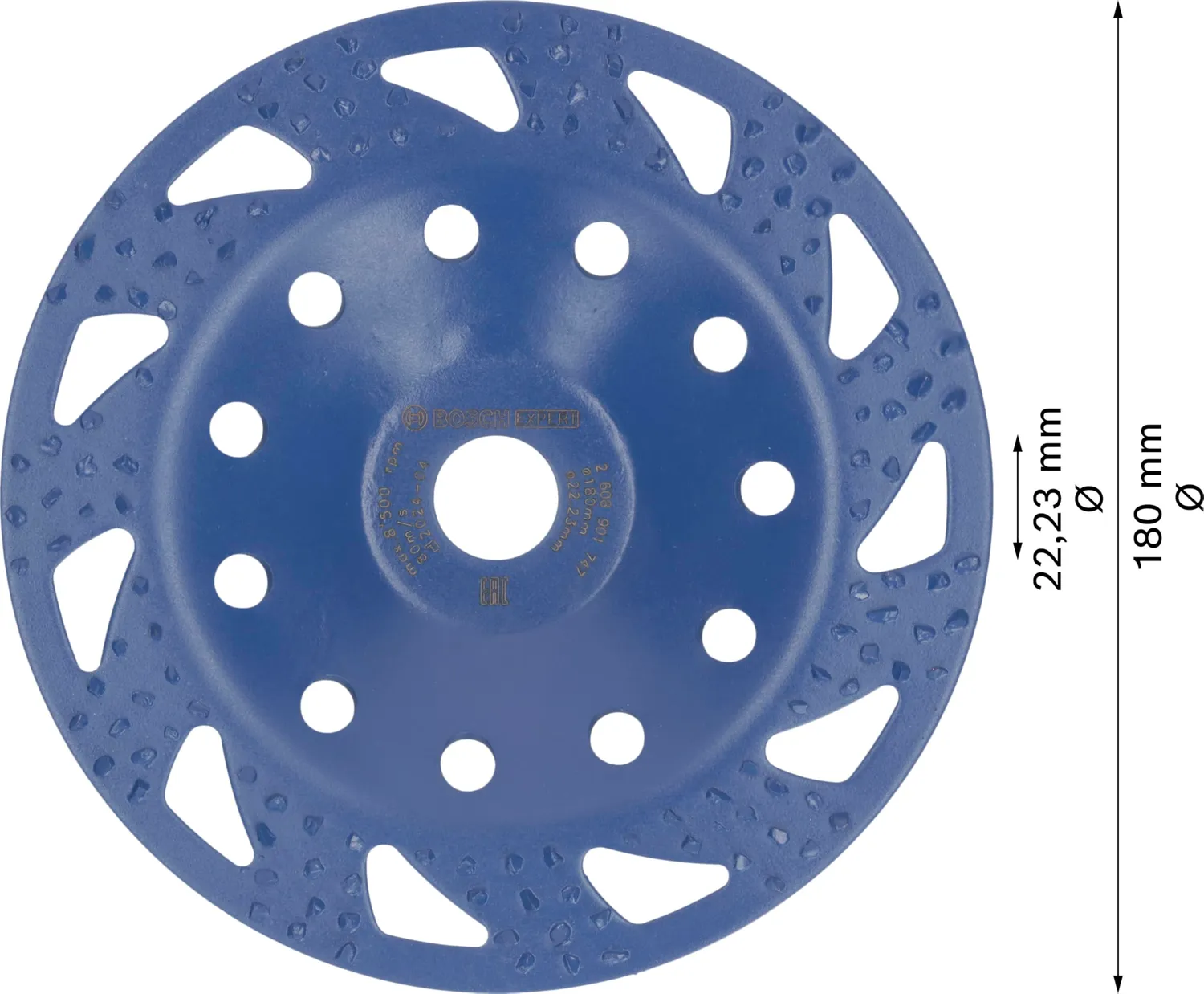 Bosch Expert mola a tazza 180 mm carburo grana grossa