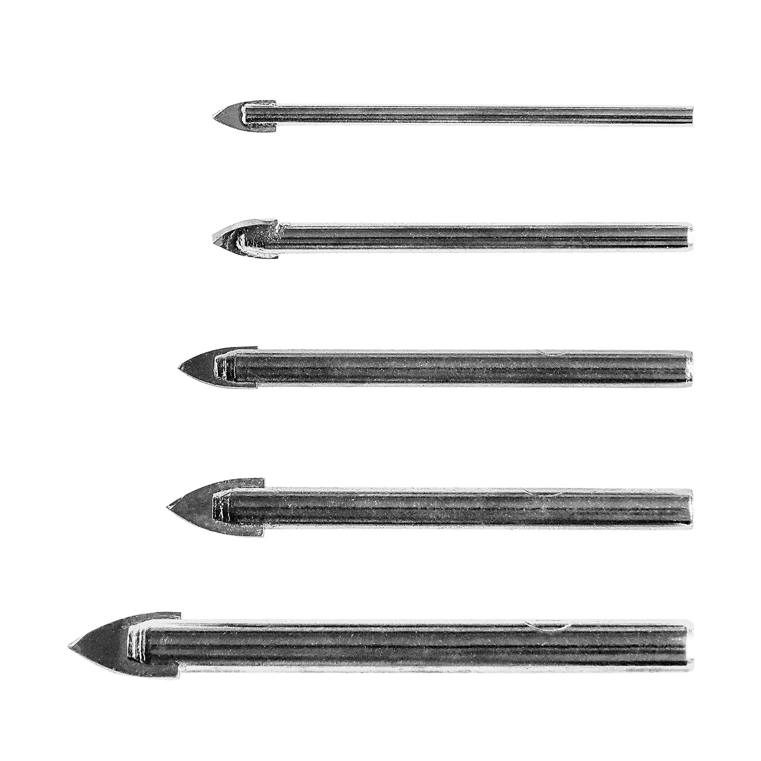 S&R Set 5 Punte Vetro Piastrelle 4-10 mm Ceramica