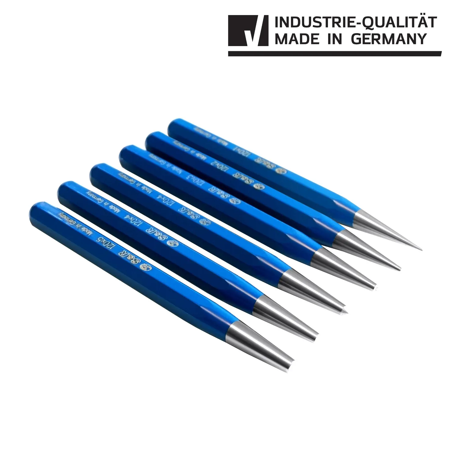 S&R Set Cacciapunte 6 pz 1-5 mm Acciaio Cr-V