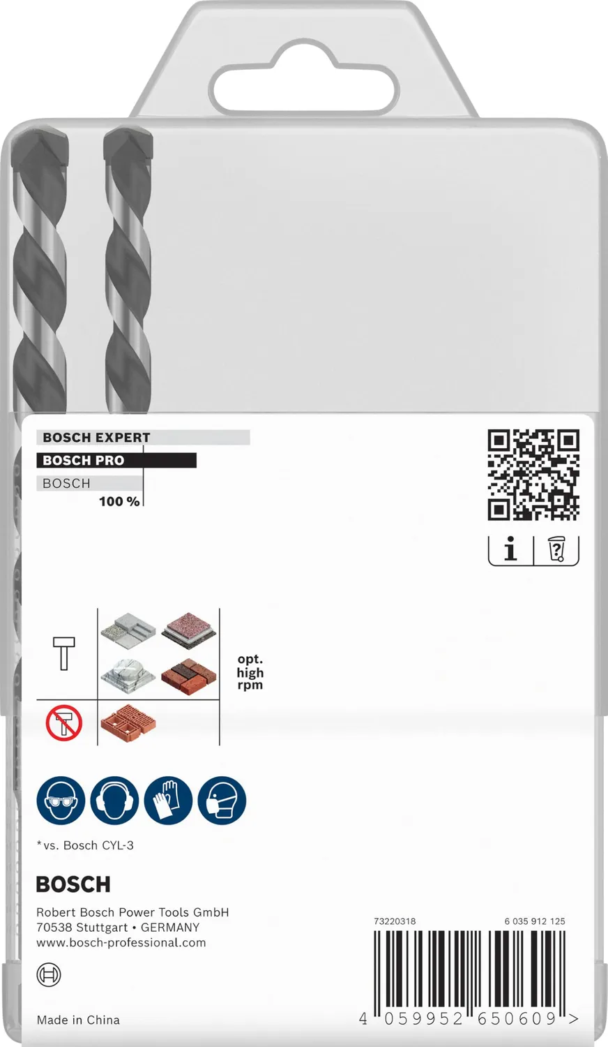 Bosch Expert PRO HEX-5 punte muro 7 pz per calcestruzzo